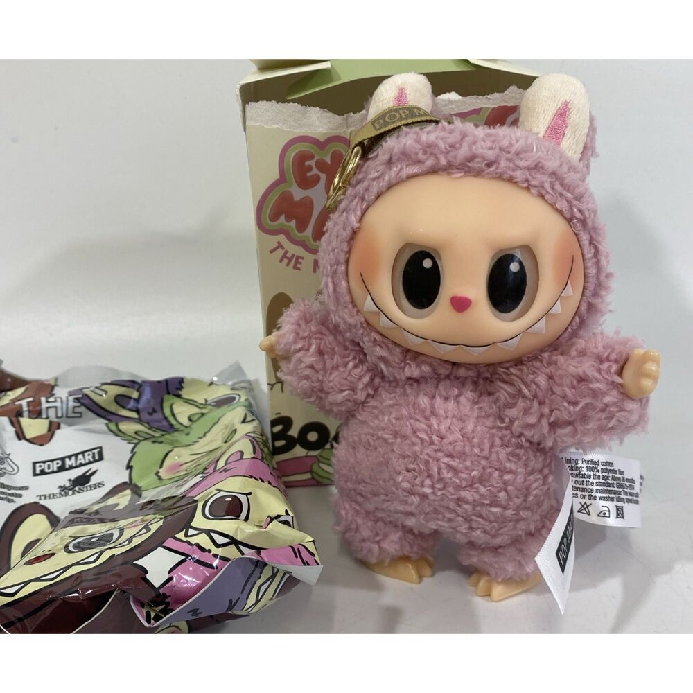 Pop Mart The‎ Monsters Labubu Exciting Macaron Pink Lychee Berry New Open Box